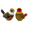 (63219) Transpac Acorn Harvest Birds, 4.00 Inch, Fall Thanksgiving Leaves Th01856