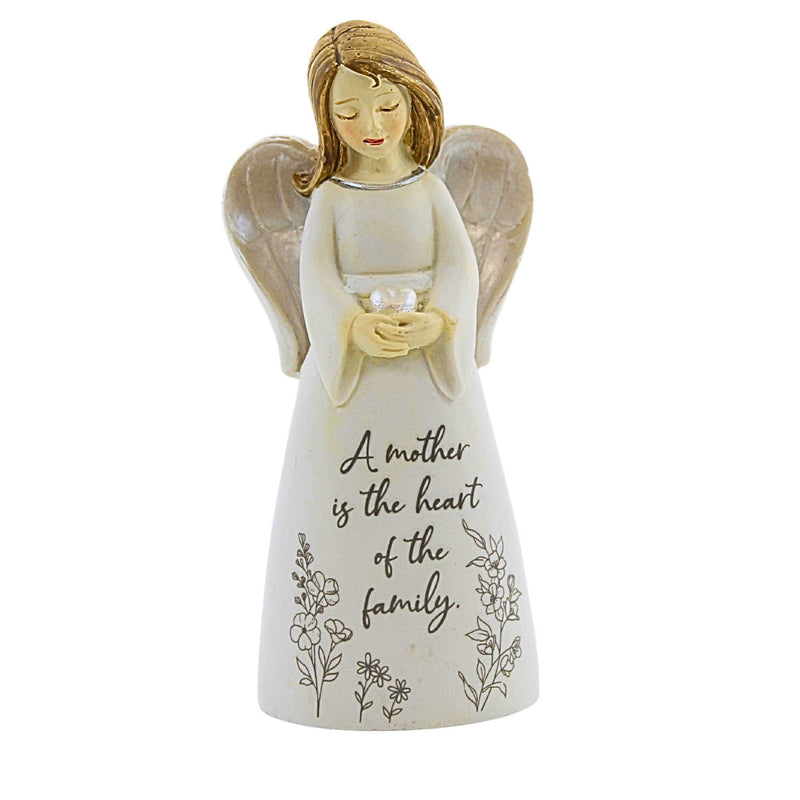 4.00 Inch Mother Angel Figurine Heart Family 12600 (63237)