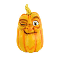 (63238) Roman Pumpkin With Old Man Face, 14.50 Inch, Warts Wrinkles 137838