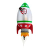 (63241) Roman Snowman Rocket Nightlight, 6.00 Inch, Christmas Flickering Electric 160372