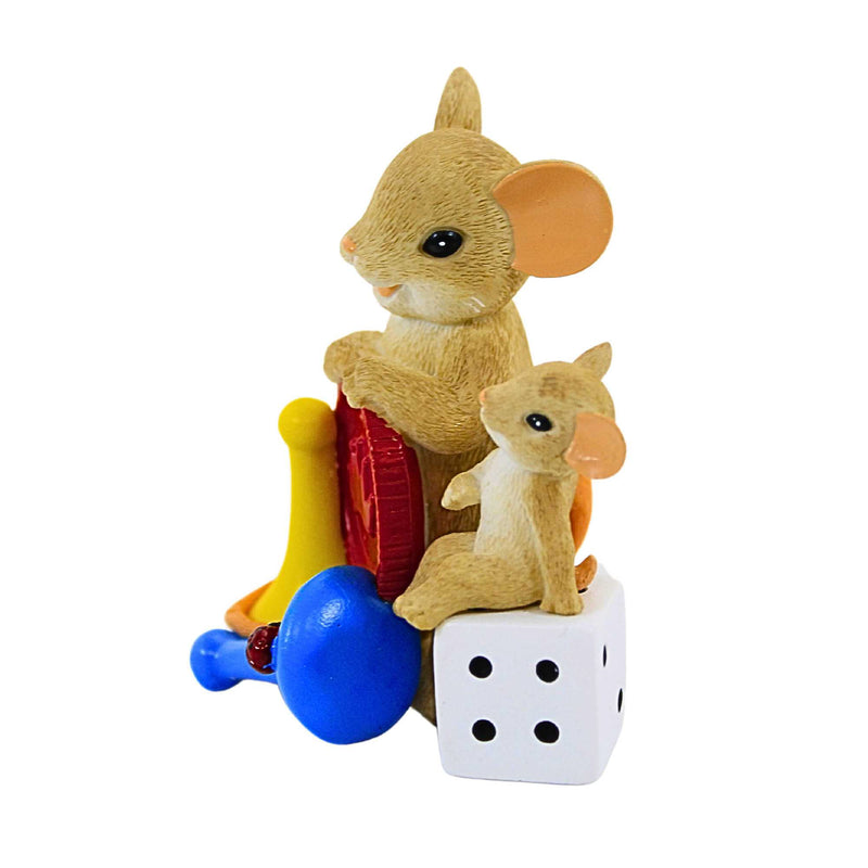 Charming Tails Family Game Night Figurine - - SBKGifts.com