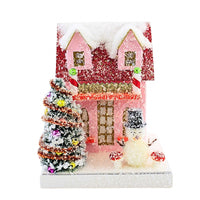 (63255) Cody Foster Snowman Cottage, 6.50 Inch, Snow Mushrooms Christmas Tree Hou376