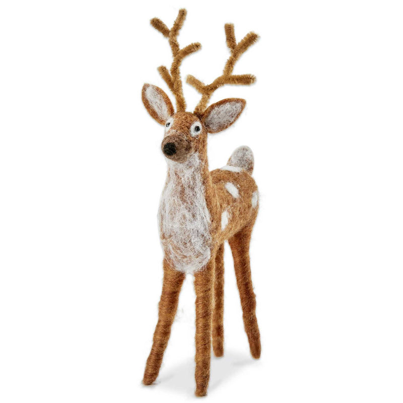 Tag Wooly Reindeer Large - - SBKGifts.com