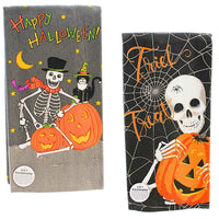 (63280) Kay Dee Designs Happy Halloween Skeleton Kitchen Towel Set, 26.00 Inch, Pumpkin Spider H6804/H6802