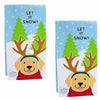 (63290) Kay Dee Designs Let It Snow Kitchen Towel Set, 26.00 Inch, Puppy Dog Antlers H6443