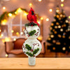 Kurt S. Adler Holly And Cardinal Tree Topper - - SBKGifts.com