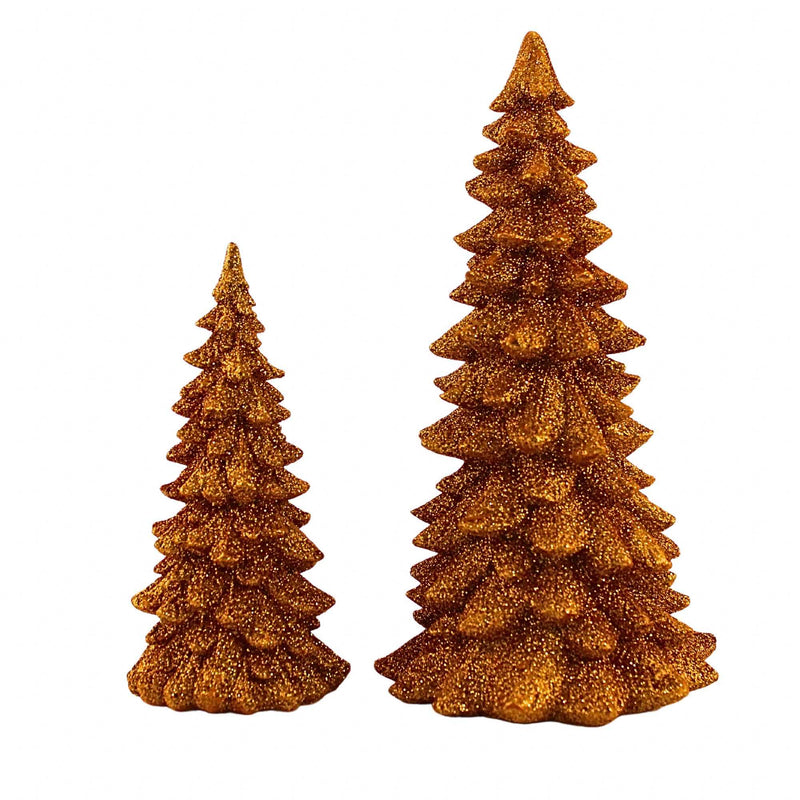 Roman Orange Glitter Tree Set - - SBKGifts.com