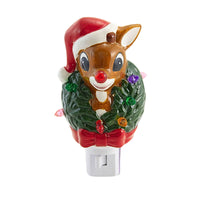 (63328) Roman Rudolph Night Light, 5.50 Inch, Red Nose Reindeer 160073