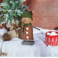 Primitives By Kathy Isabella Snowman Doll - - SBKGifts.com