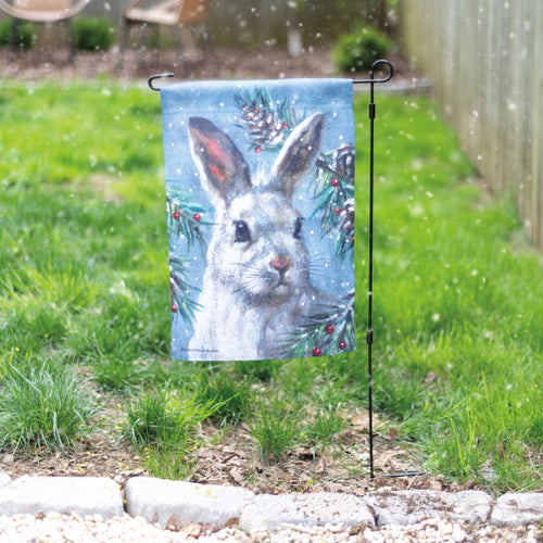 Primitives By Kathy Bunny Garden Flag - - SBKGifts.com