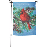 Primitives By Kathy Cardinal Garden Flag - - SBKGifts.com