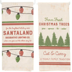 26.00 Inch Santaland/Christmas Trees  Kitchen Towel Set Vintage-Looking 118329328 (63382)