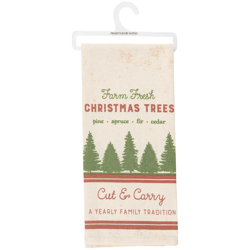 Primitives By Kathy Santaland/Christmas Trees  Kitchen Towel Set - - SBKGifts.com