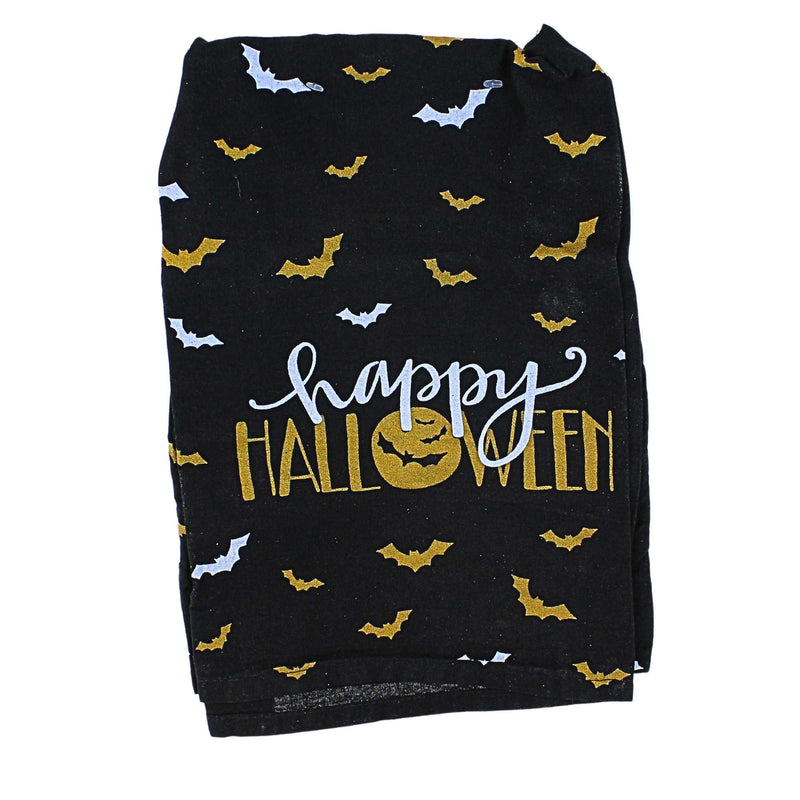 28.00 Inch Happy Halloween Dish Towel Bats Moon 106614 (63383)