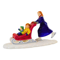 (63392) Enesco Skate Faster...Mom, 3.00 Inch, The Original Snow Village Collection 51705