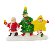 (63400) Enesco We're Going To A Christmas Pageant, 3.50 Inch, The Original Snow Village Series 54356