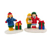 (63414) Enesco Shopping Girls With Packages, 2.75 Inch, The Original Snow Village Series 50962