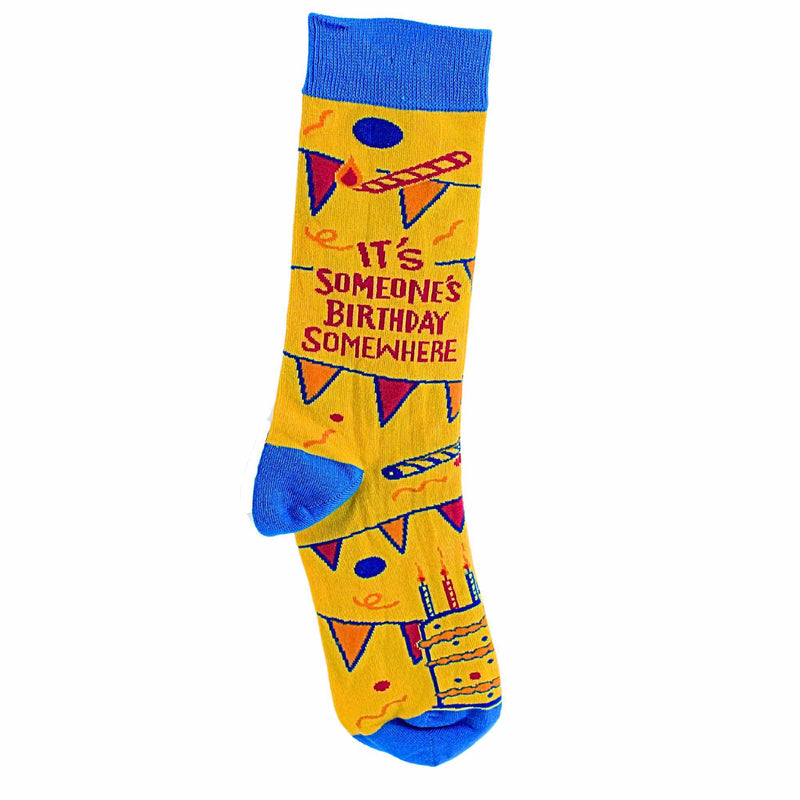 Novelty Socks It's Someone's Birthday Somewhere Socks - - SBKGifts.com