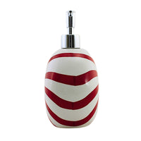 Transpac Peppermint Swirl Soap Dispenser - - SBKGifts.com