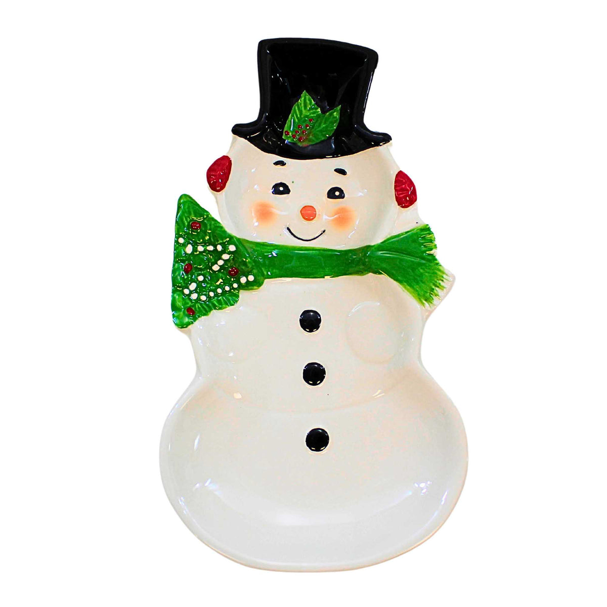 Transpac Christmas Characters Tidbit Plates - - SBKGifts.com