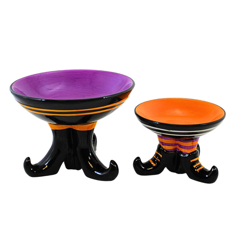 Transpac Candy Dishes With Witch Boot Base - - SBKGifts.com