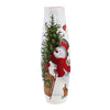 (63509) Stony Creek Delightful Snowman Pre-Lit Giant Vase, 16.00 Inch, Sled Cardinals Bunny Snow Els3221