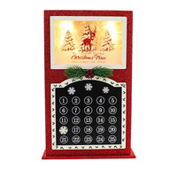 Stony Creek Jolly Holiday Pre-Lit Wood Countdown Calendar - - SBKGifts.com