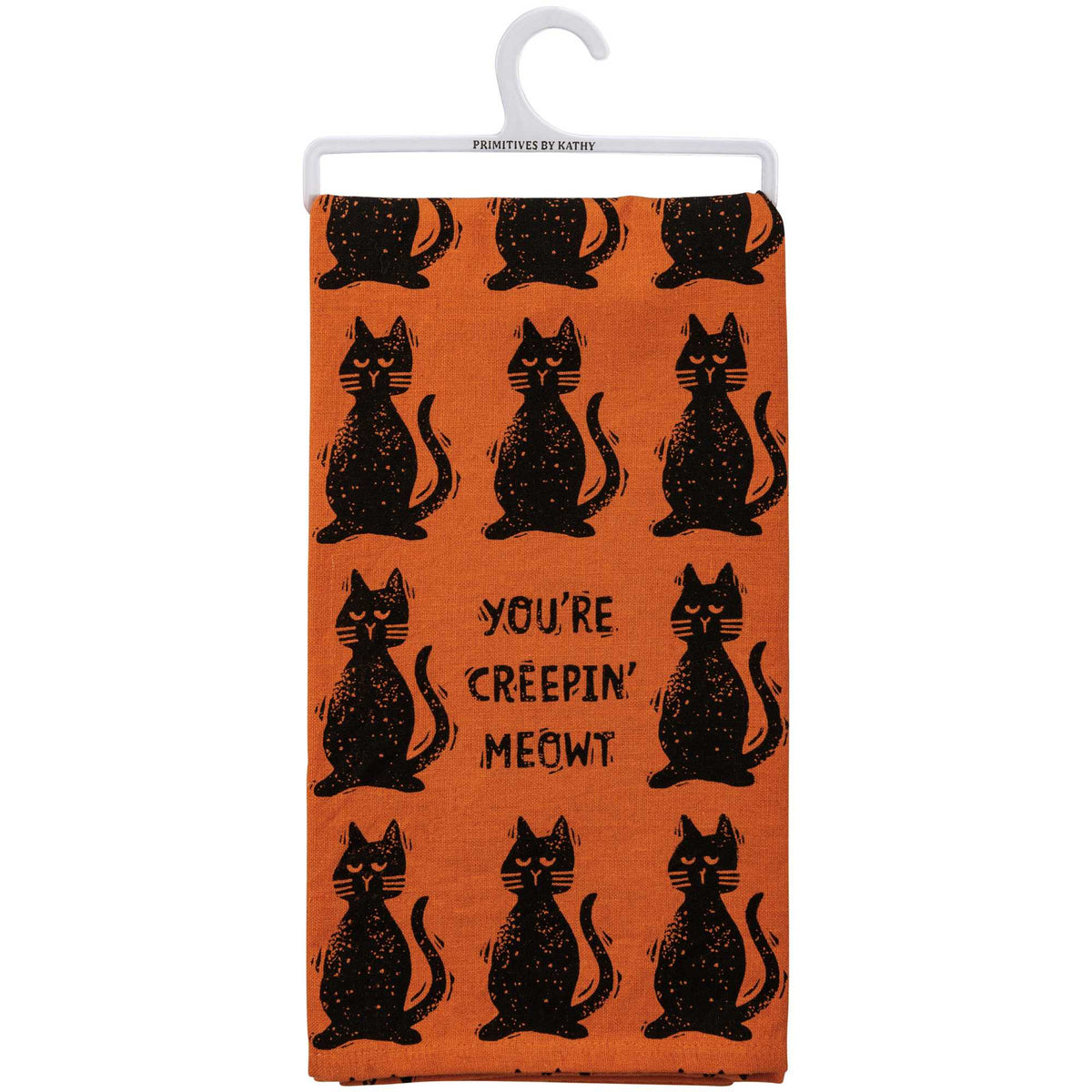 Primitives By Kathy Batty Creepin' Meow Kitchen Towels - - SBKGifts.com