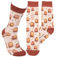 (63520) Primitives By Kathy Pumpkin Latte Socks, 15.25 Inch, 117878