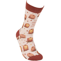 Primitives By Kathy Pumpkin Latte Socks - - SBKGifts.com