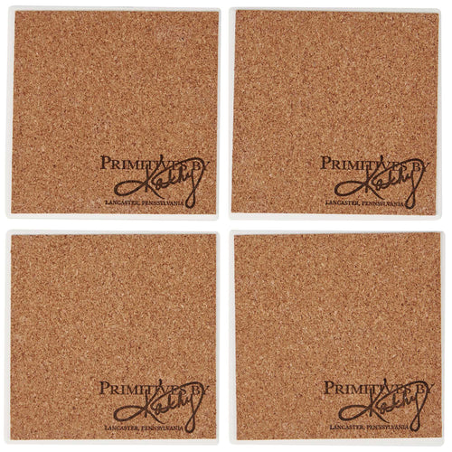 Primitives By Kathy Winter Family Coaster Set - - SBKGifts.com