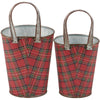 Primitives By Kathy Cardinals Wall Bucket Set - - SBKGifts.com