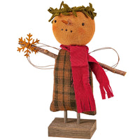 (63539) Primitives By Kathy Angela Snowflake Snowman Doll, 9.00 Inch, Wings Primitive 118593