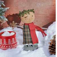 Primitives By Kathy Angela Snowflake Snowman Doll - - SBKGifts.com