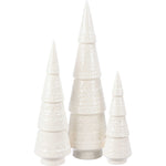 12.00 Inch Winter Ceramic Tree Set Elegant Debossed Designs 112673 (63543)