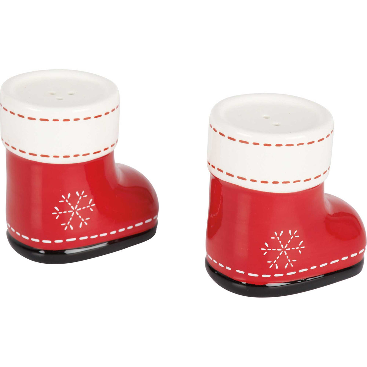 Primitives By Kathy Red Boots Salt And Pepper Shakers - - SBKGifts.com