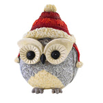 8.75 Inch Pudgy Owl With Santa Hat Hoot Wise Bird 137712 (63565)