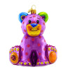 (63567) Glitter Lab Plush Toy Bear Ornament, 4.50 Inch, Hand Painted Playful 4729K