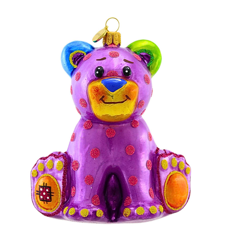 4.50 Inch Plush Toy Bear Ornament Hand Painted Playful 4729K (63567)