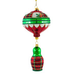 Glitter Lab Green & Red Matrioshka Ornament - - SBKGifts.com