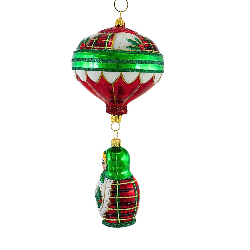 Glitter Lab Green & Red Matrioshka Ornament - - SBKGifts.com