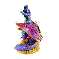 Glitter Lab Violet Dragon On Treasure Ornament - - SBKGifts.com