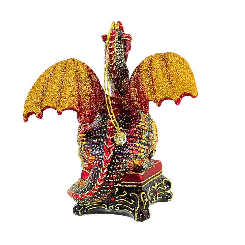 Glitter Lab Red Dragon Ornament - - SBKGifts.com