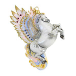 Glitter Lab White Pegasus Ornament - - SBKGifts.com