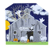 (63585) Cat's Meow Village P.S. I Luv Ewe Barn, 4.75 Inch, Sheep Ghosts Halloween 24632