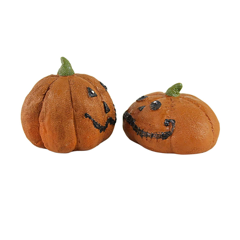 Transpac Stitched Pumpkins Set/2 - - SBKGifts.com