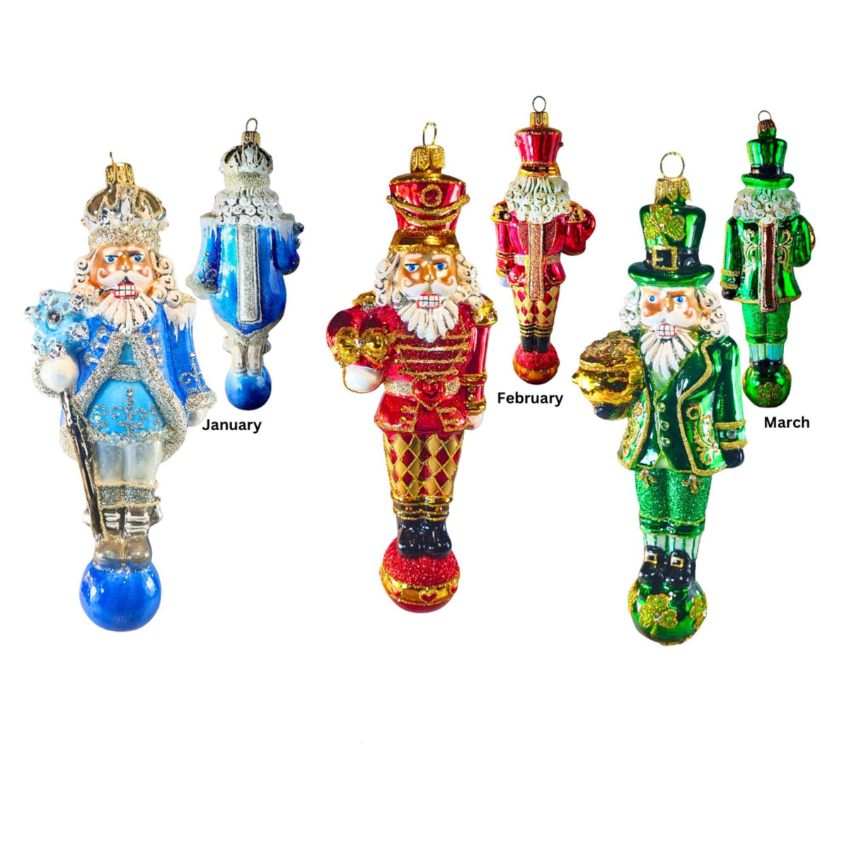 (63953) Pre-Order The Ornament King Crackeilicious Winter 3 Pc Set, 8.00 Inch, Crackers Of The Month 42013A Winter