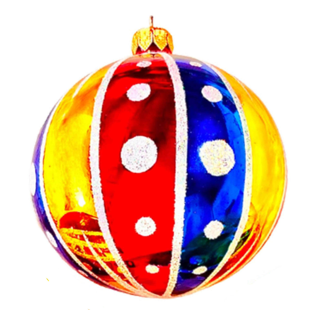 (63994) Pre-Order The Ornament King Ringling Days Blue, 4.00 Inch, Retro Ball Ornament 47008 Blue