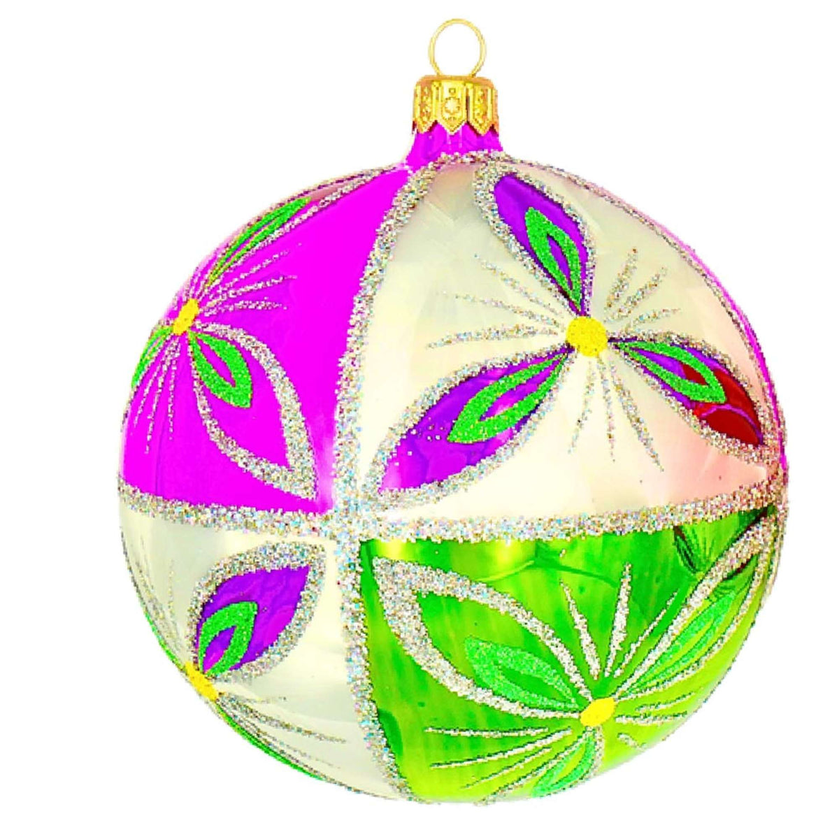 (63998) Pre-Order The Ornament King Montrose Purple, 4.00 Inch, Retro Ball Ornament 45009 Purple