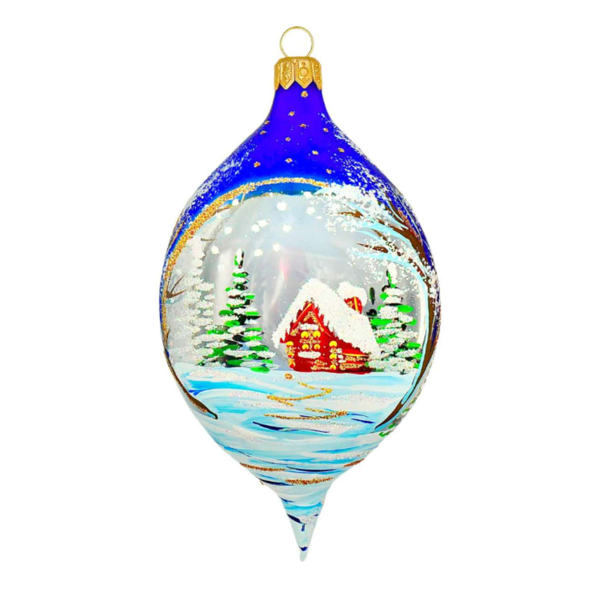 (64002) Pre-Order The Ornament King Homeward Ho Home, 5.00 Inch, Transluscent See Through Drop Ornament 46001 Home